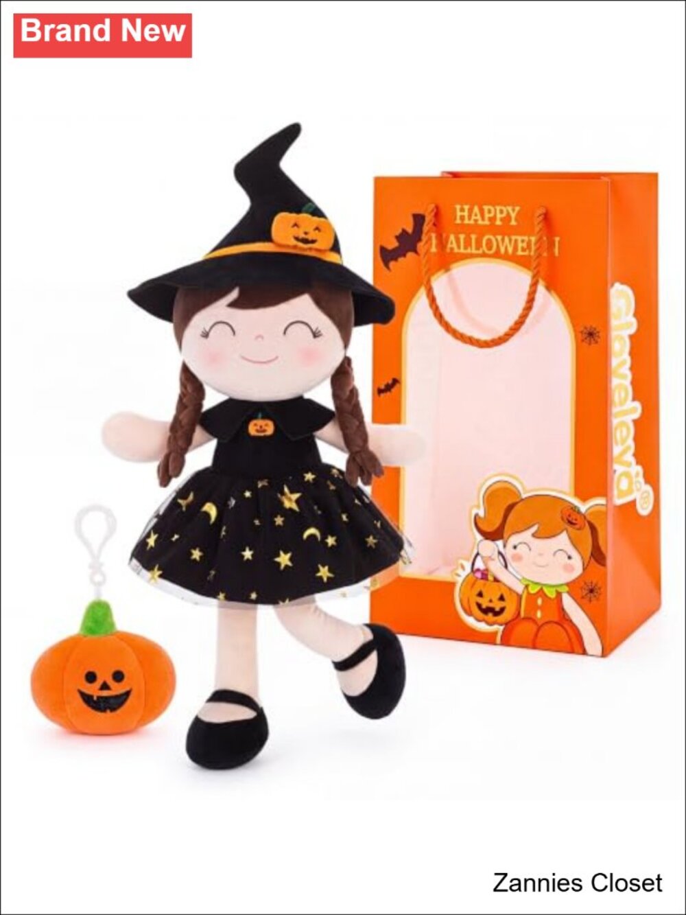 👻 Gloveleya Halloween Soft Plush Witch Doll 18 Inch Girl Gift